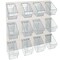 12 Mini Bucket Peg Wall Accessory Organizer Kit Pegboard Panel